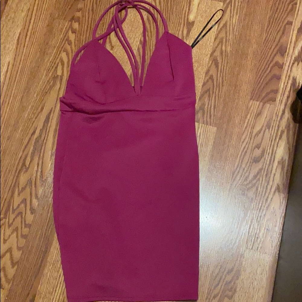 Magenta pink dress